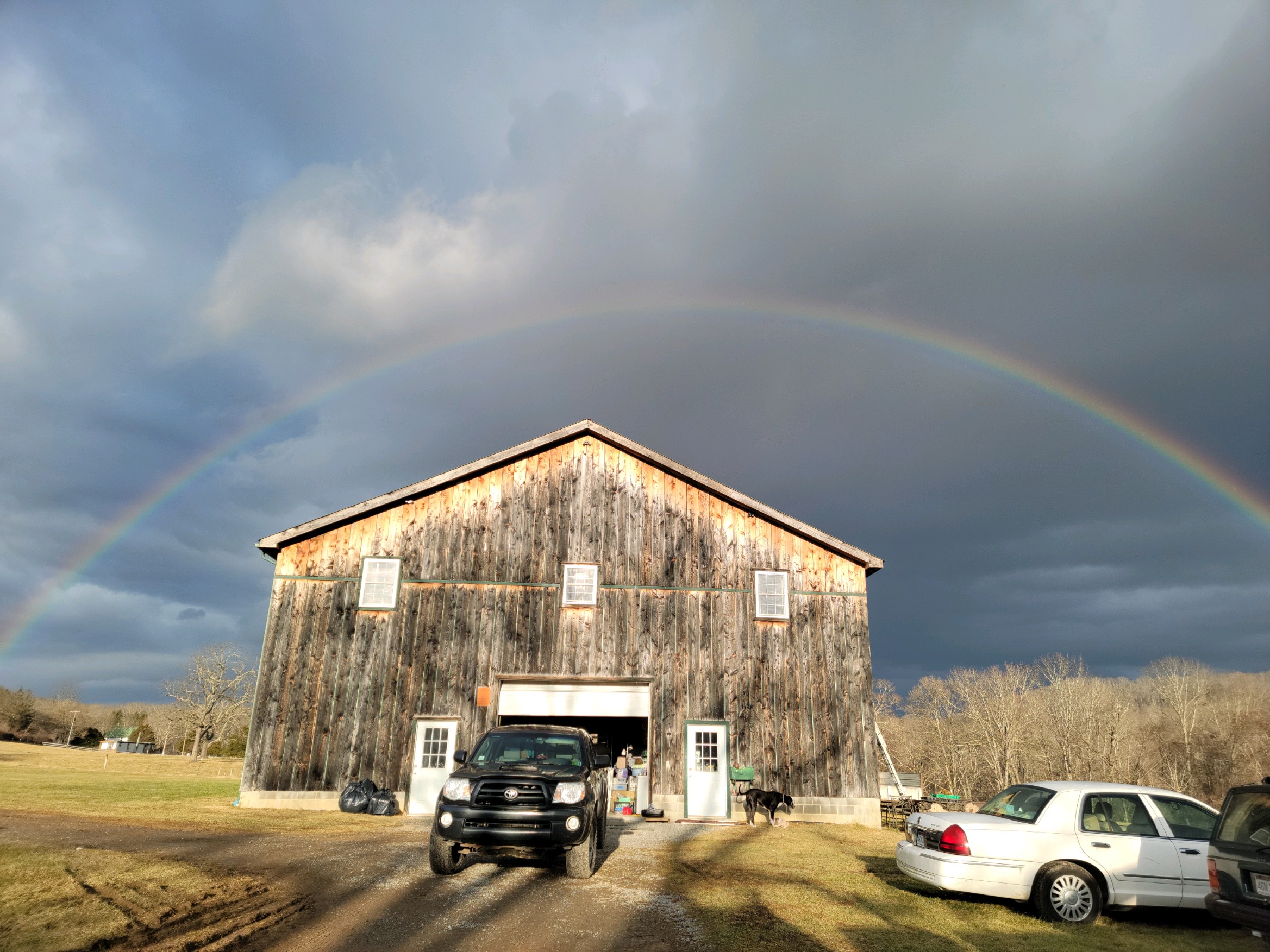 JarHead Farms with rainbow